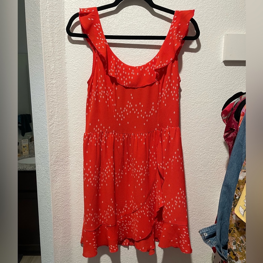 Orange sun dress